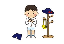 get dressedのイラスト
